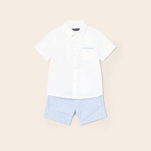 Mayoral Kids Set in White and Light Blue